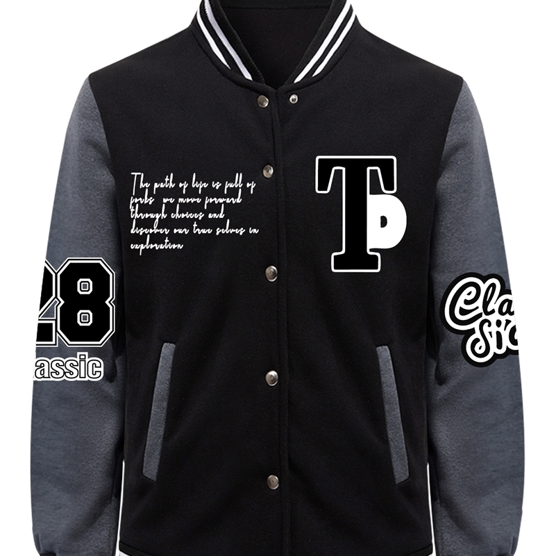 Number 28 And Fashion Art Letters n Baseball Jersey Men Harajuku Loose American Jackets Fleece Soft Top Autumn Clothes 250828