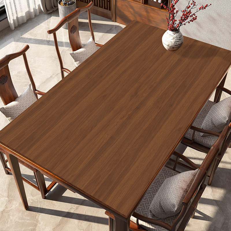 Wood grain table mat waterproof and oil-proof table cloth washable solid wood natural wood color table mat desktop protection pad VQNV01-image-1073068841