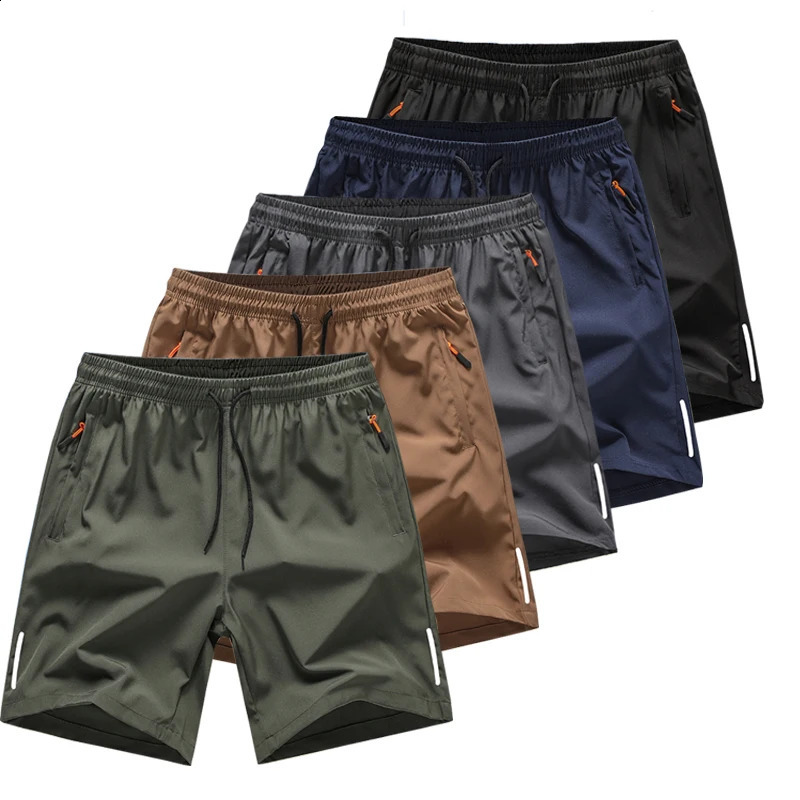Shorts mens five quarter pants fitness summer quick drying casual loose running sports breathable ice silk 250828