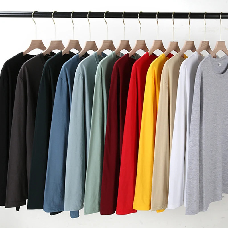 2024 Autumn Women Leisure Cotton Daily Long Sleeve Tops Lady Versatile Round Neck Baggy Clothes Female Concise Solid Tshirts 250828