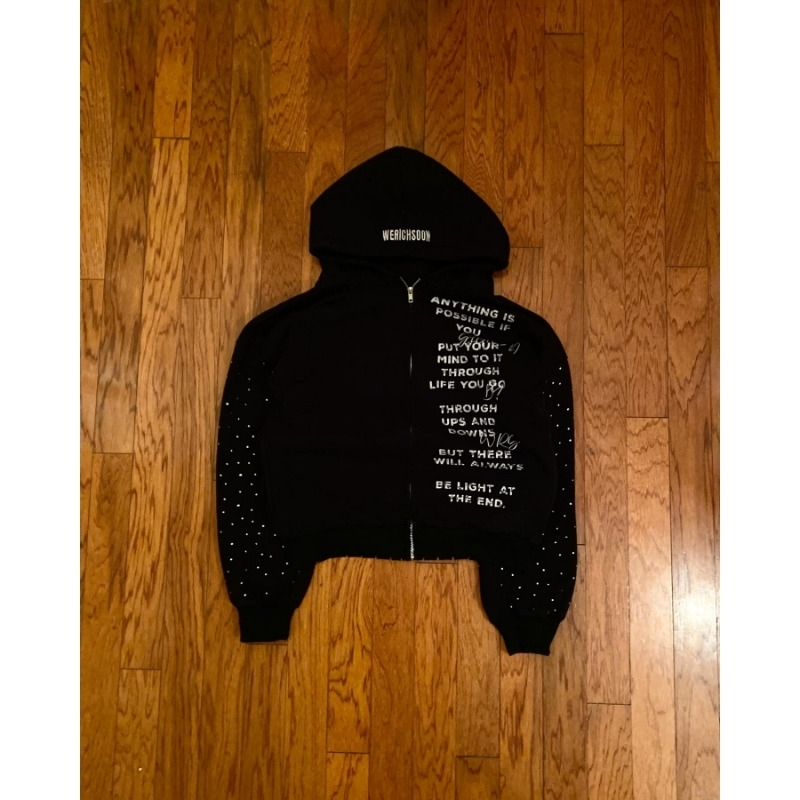 Harajuku American Y2K letter printing iron diamond longsleeved pullover hoodie men 2025 aesthetic fashion skateboard sweatshirt 250828