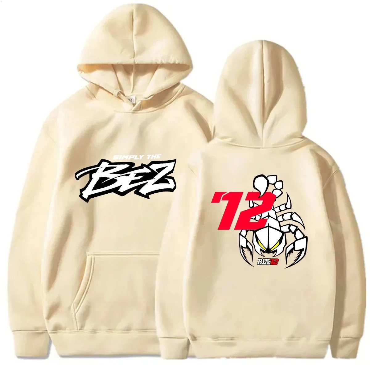 2025 Motorcycle Race 72 Driver Fan Printed Hoodie Mens And Womens Autumn Casual Coat Tops Pullover Hoodie Marco Bezzecchi 250828