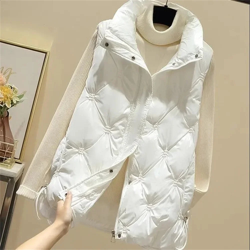 Womens Thick Vest Autumn Winter Casual Sleeveless Jacket for Women Korean Fashion Womens Vest Clothes Black waistcoat women 250828