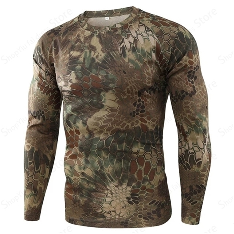 Mens Long Sleeve Tshirt 3d Camouflage Print Graphic T Shirts Men Women Fashion Fitness Tops Tees Outdoor Top Camo Clothing250828wwww