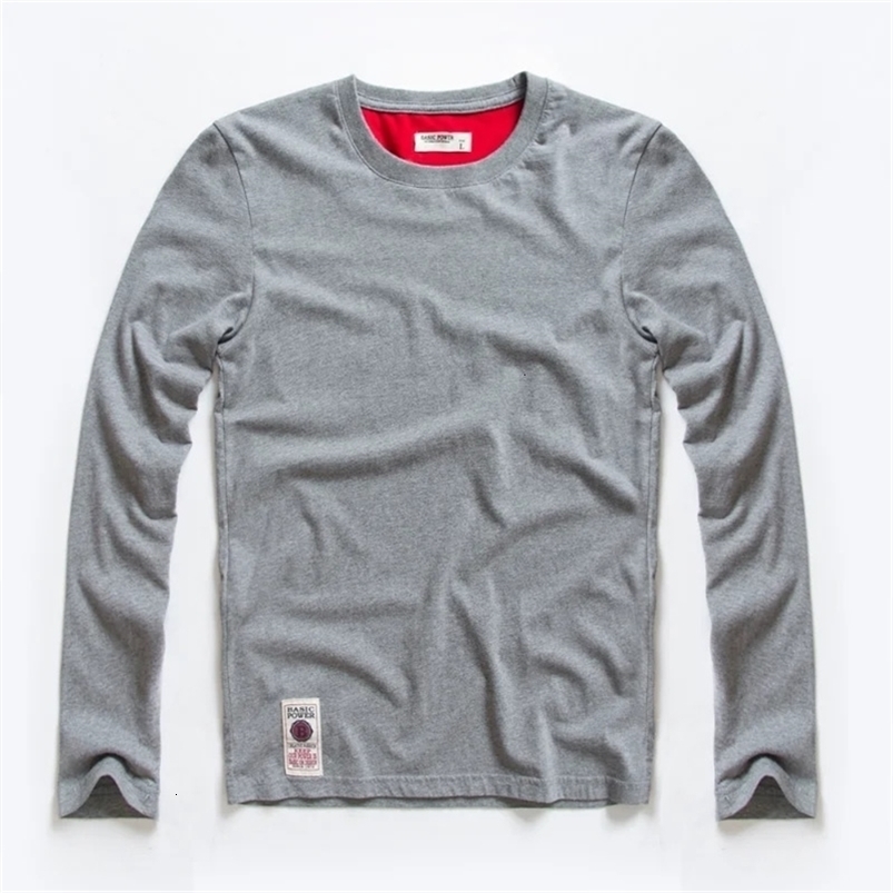 Mens tshirts Spring Long Sleeve Tshirt Mens clothing Y2k Tshirt Washing Sweatshirt Shirts Casual Oneck streetwear Tee Tops250828ww