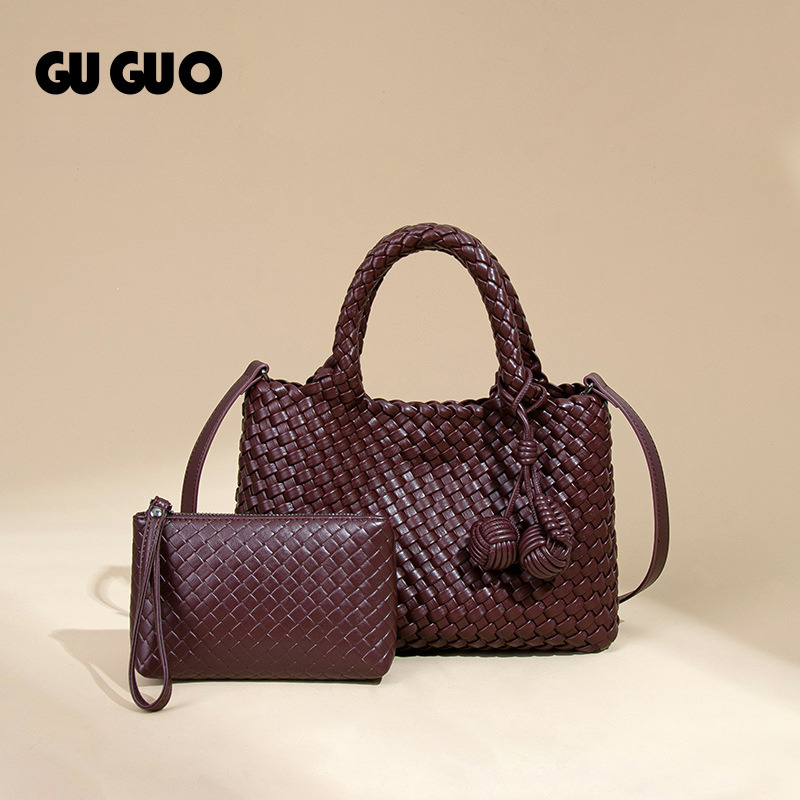 Free Shipping New Designer Bag Niche Woven Handbag For Women New Soft Leather Casual Shoulder Crossbody Bag Fashion Versatile Handheld Small Tote Ba