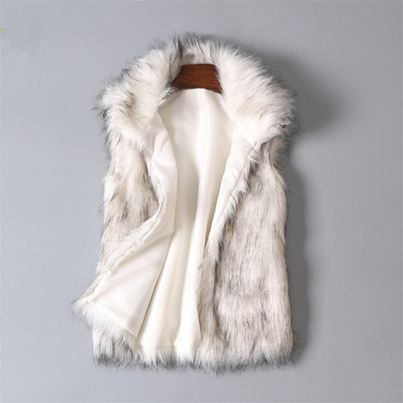 Faux Fur Vest Stand Collar Sleeveless Thickened Thermal Warm Women Vest Autumn Winter Fluffy Vest Coat Windproof Lady Waistcoat 250828