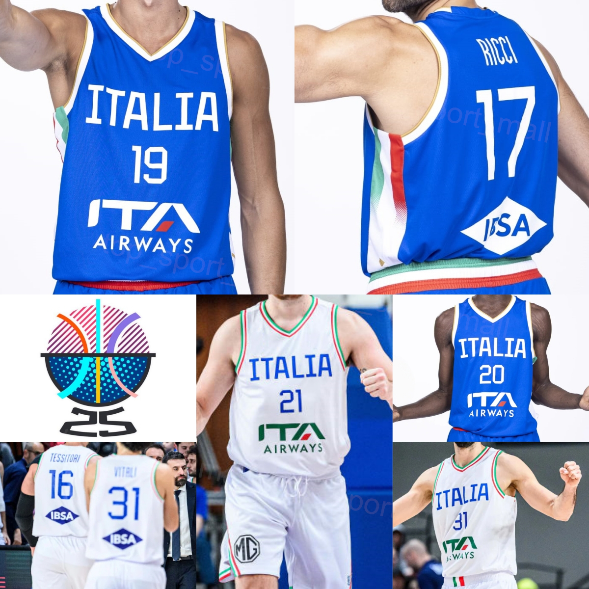Print Italy 2025 26 EuroBasket Basketball 54 Alessandro Pajola Jerseys Women Mens Child 33 Marco Spissu 19 Gabriel Procida 20 Saliou Niang 8 Dani-image-876969639