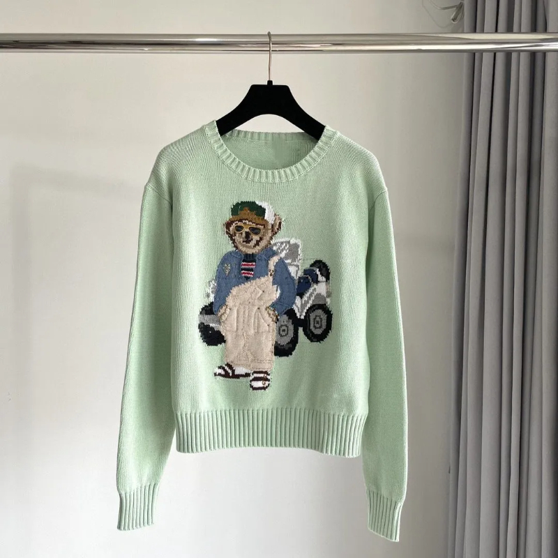 Women's Sweaters 2025 Sweater Winter Soft Basic Women Pullover Cotton Bear Pulls Fashion Knitted Ralphliee Jumper Top