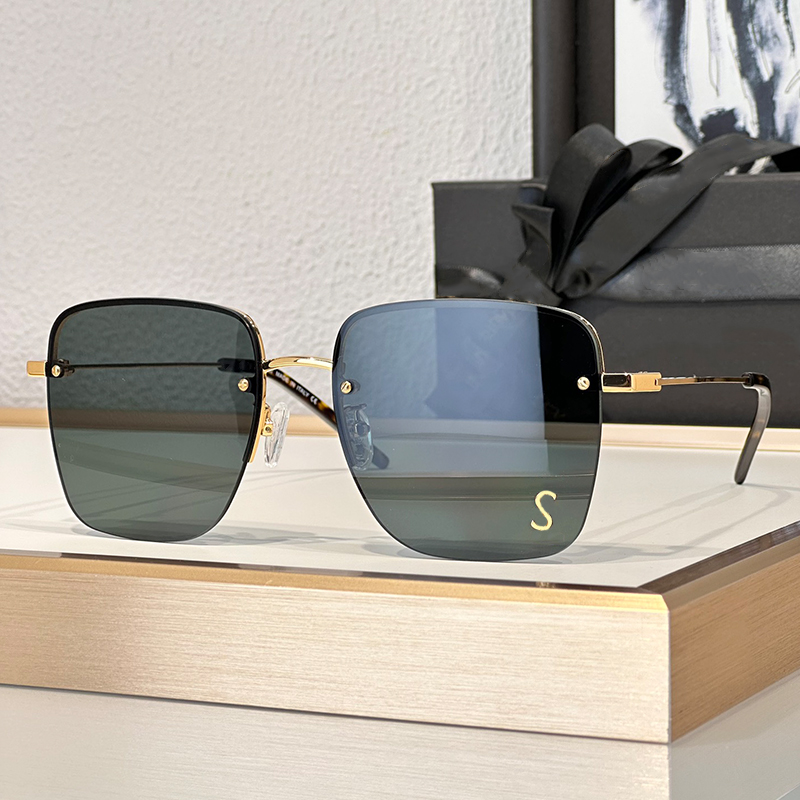 Lunettes de soleil de créateurs pour femmes Fashion Square Rimless Eyewear 312m Lunettes de soleil Luxury Men de lunettes d'extérieur UV400 Lunes