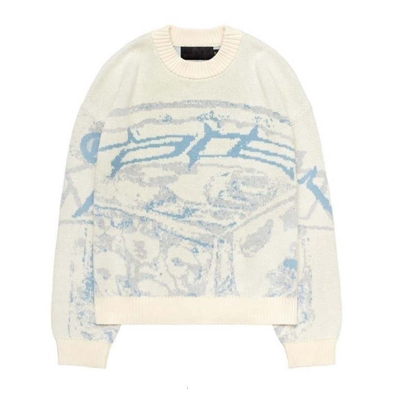 Gothic Mens Womens Hollow Out Knitted Double Knit Pullovers Vintage Harajuku Academia Cotton Oversized Sweater Tops Y2K Sweater 250828