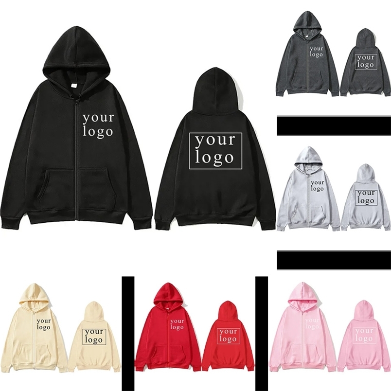 Men Women DIY Zipper cardigan hoodie 2025 Fashion Your Own /Picture Personalized Custom Anywhere250828
