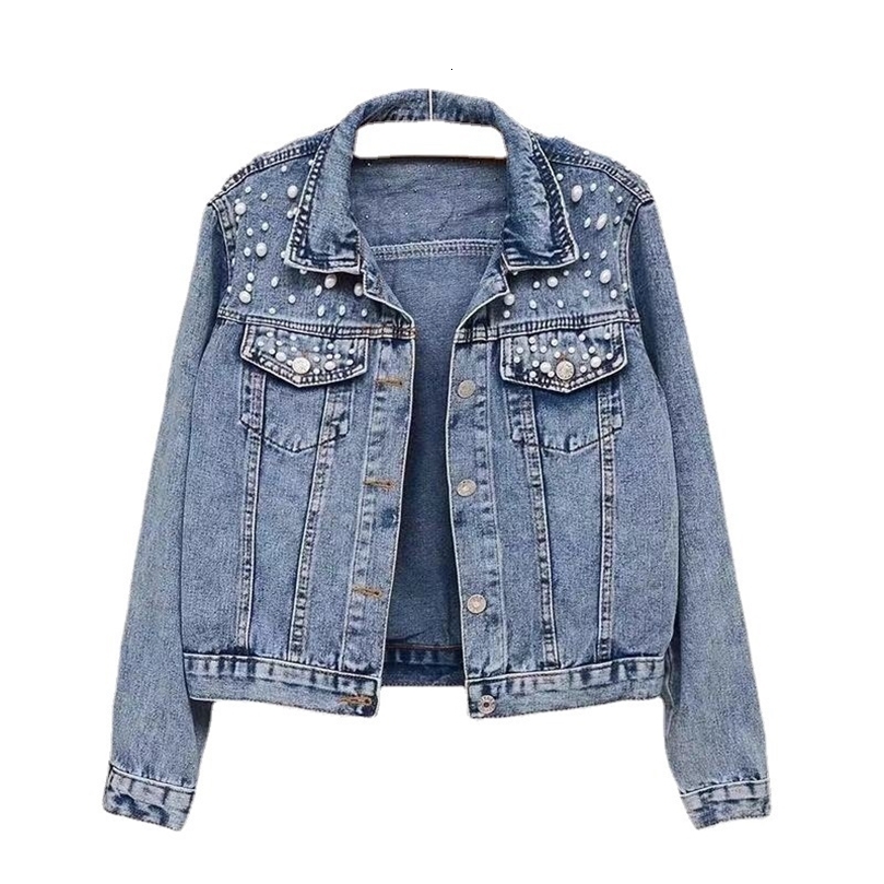 Denim Coat Women Denim Coat Turn Down Collar Single Breasted Full Sleeve Jackets Loose Casual Regular Short Jacket 2024250828