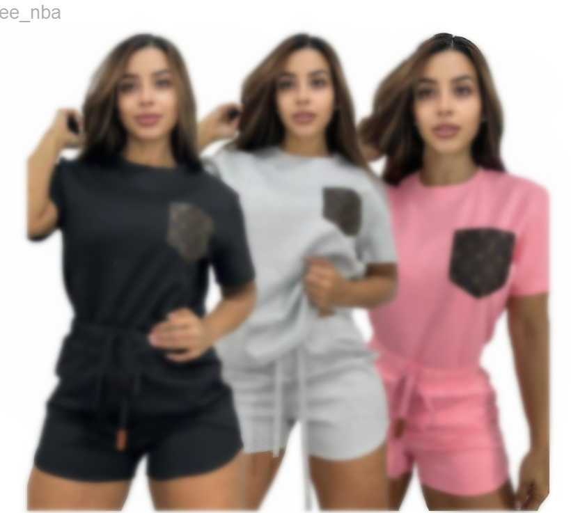 Designer Tracksuit Womens Short Suit Luxury TshirtShorts 2 Piece Sets Fashion Casual Soft Jogging Trend Outfits Clothing