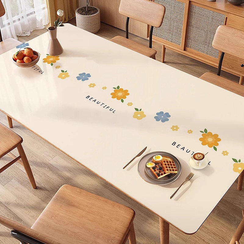 Table Light Luxury, Coffee Table Mat, Protective Pad Mat, Tablecloth, Oil Proof Waterproof Washable,-image-1100093872