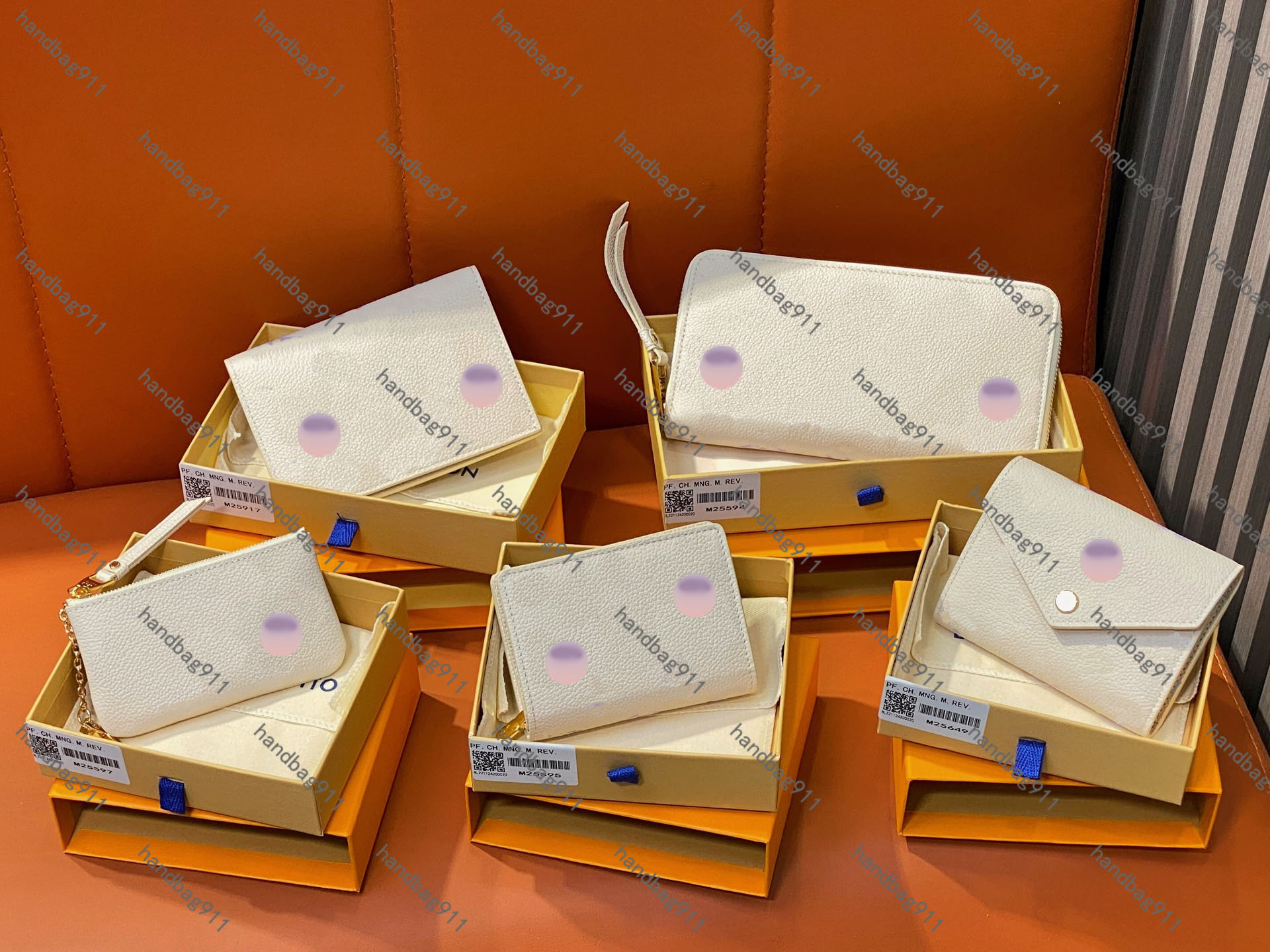10A TOP Quality New Designer Wallet M25594 M25595 M25649 M25917 M25597 Women Claire Wallet Fashion Pocket wallet Trendy Credit Card Holder Off white