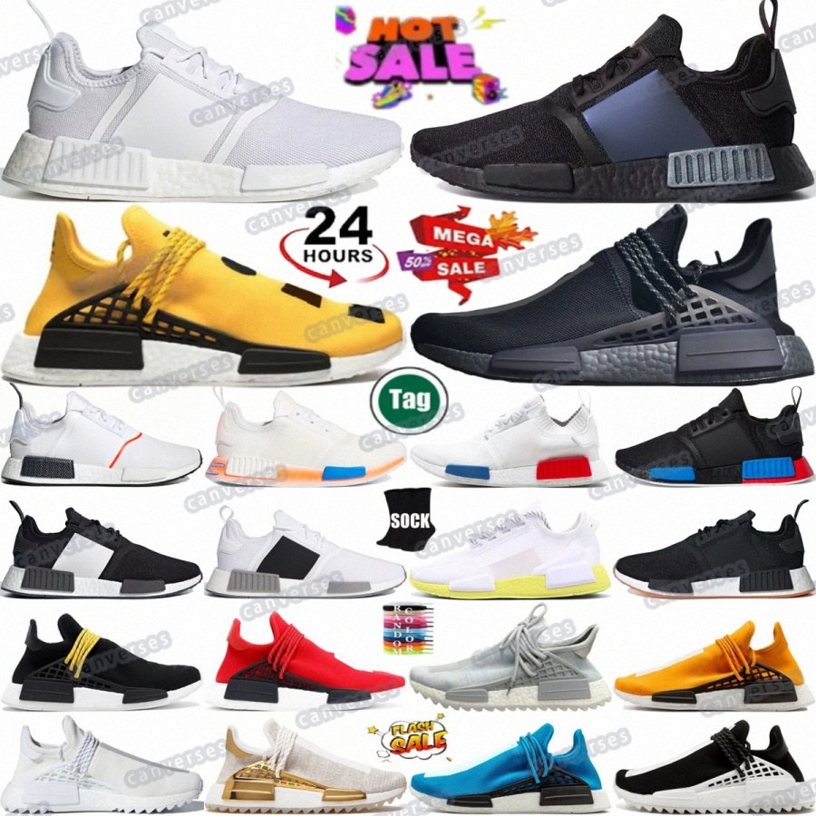 R1 Primeblue Running Chaussures Triple Black Gum Trainers Mens Boys Club Astronaute blanc Blue Extra Eye Yellow Holi Festival Core China Pack You