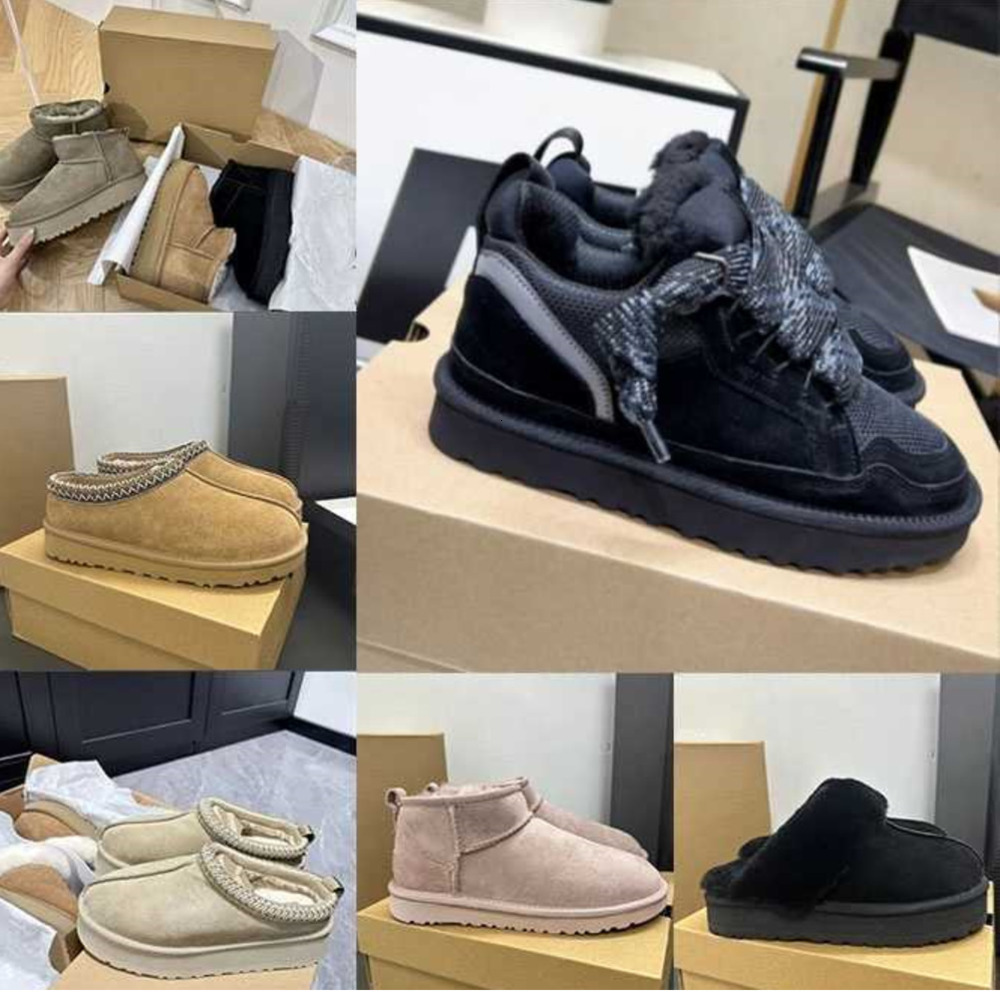 2025 Designer Tazz Tasman Lowmel Sand Trainer platform boot Australia snow boots women ankle booties sheepskin mens womens winter shoes