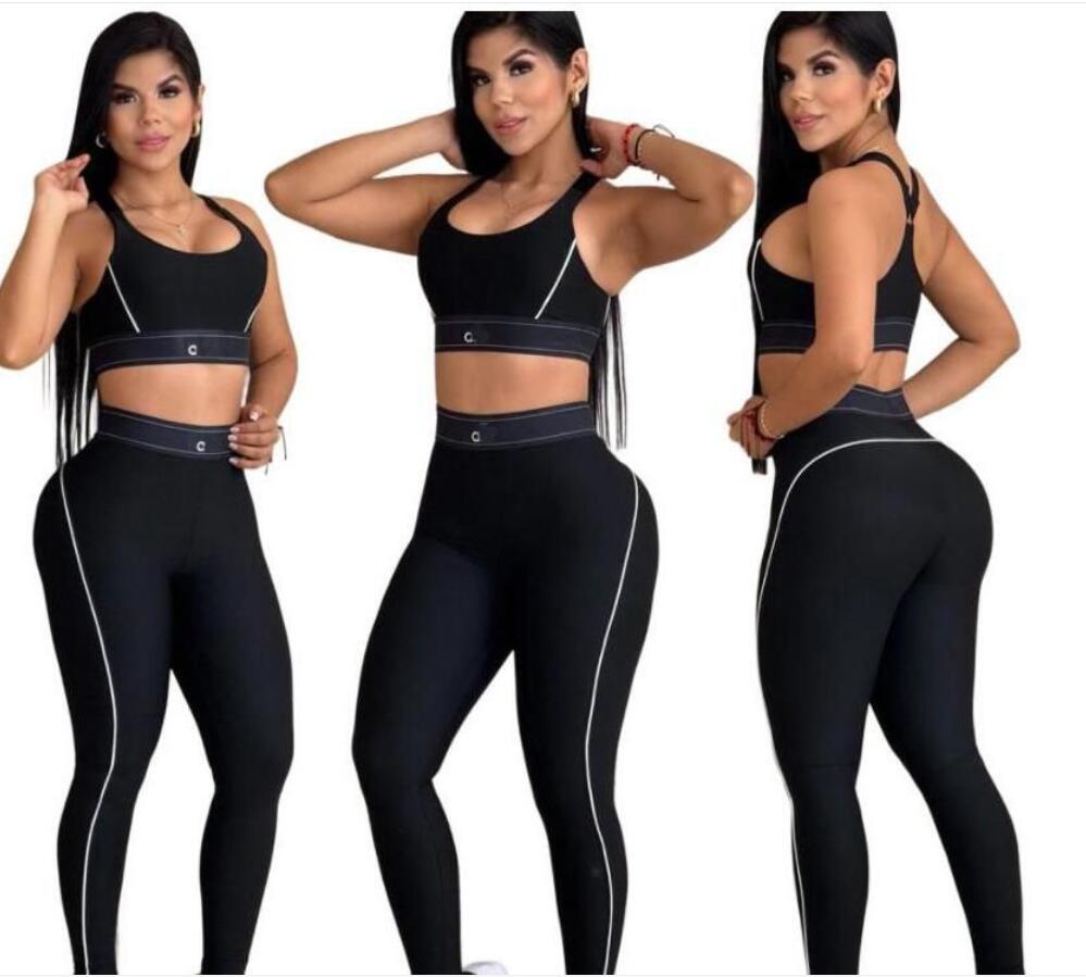 Crop Designer Vest Top Tank Pants Tracksuits for Joggers Woman 2 Piece Sets Womens Outfits Long Pants Gym Clothes Track Suits Sets L260612