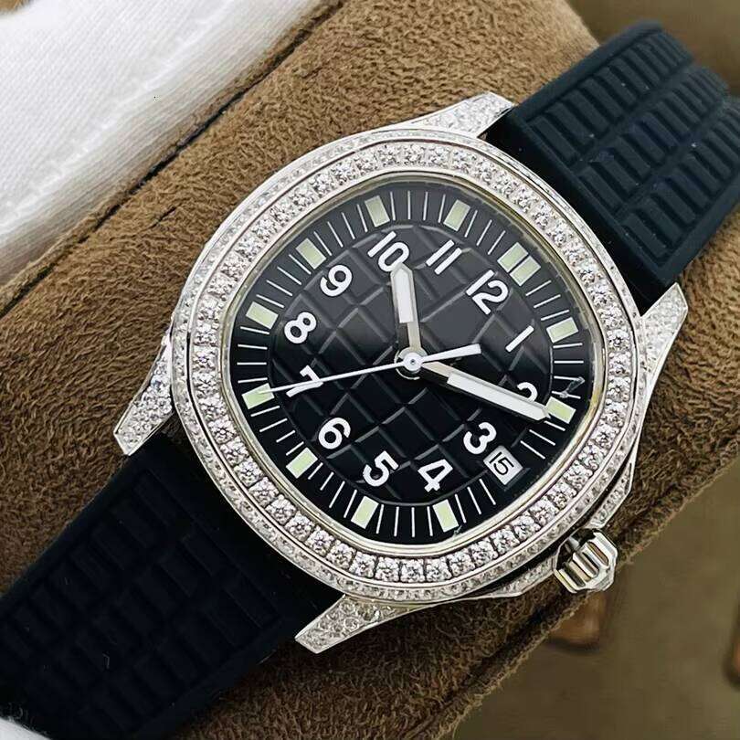 Vente en gros de montres mécaniques entièrement automatiques de qualité supérieure avec lunettes, montres pour hommes décontractées et élégantes