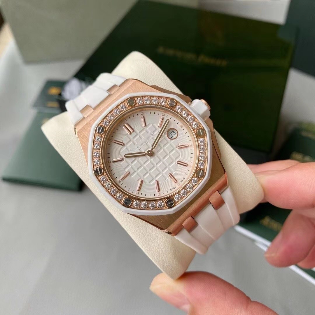 watch full of diamonds Mechanical watch Gold Automatic Mechanical Movement Women Designer 34mm Business Wristband Stainless Steel Waterproofqq