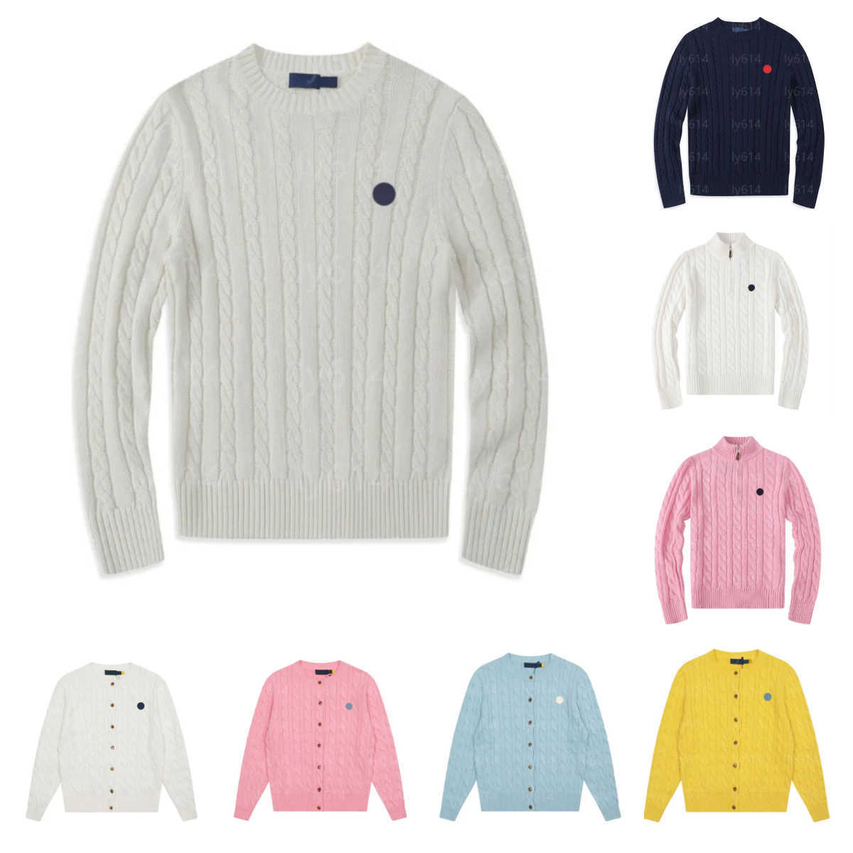 cardigan designer sweater women mens jumpers tops polo sweaters luxury brand Small Horser Embroidery pullover sweaters S-2XL