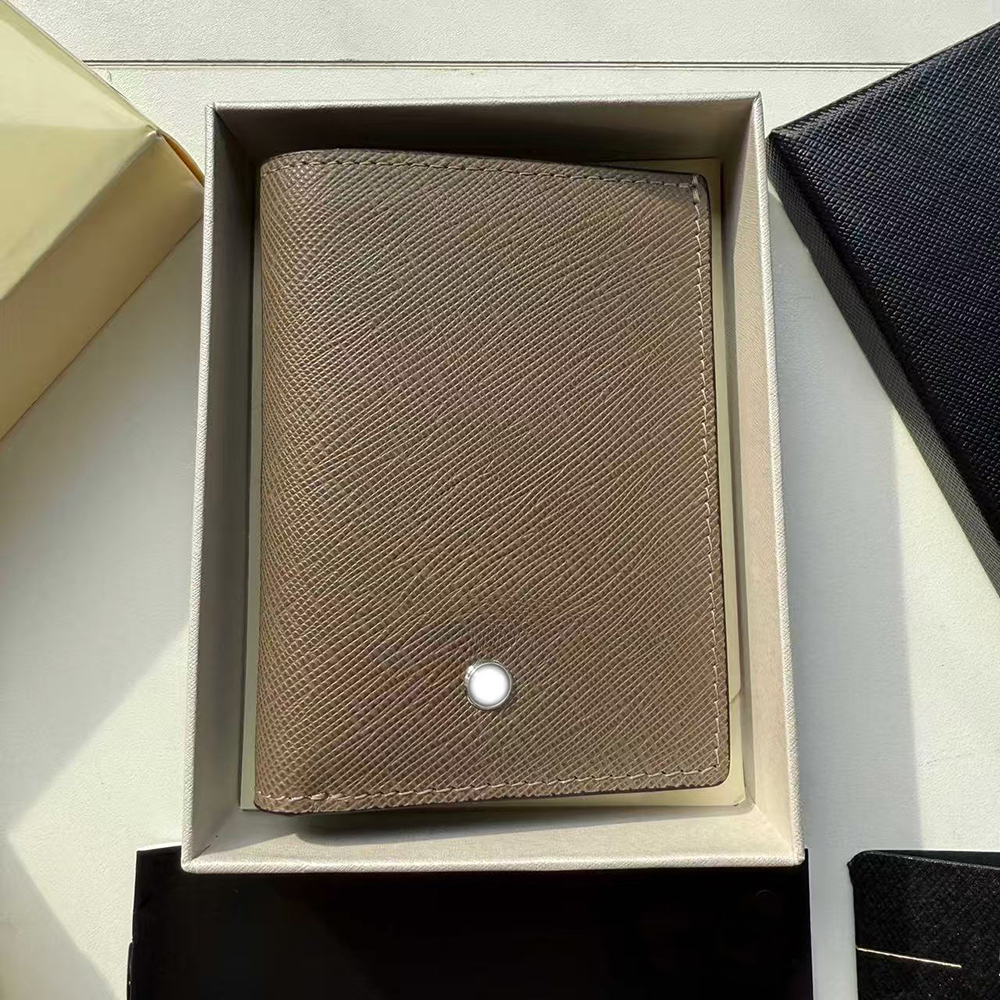 Luxury Designer Credit Card Wallet Top Quality Genuine Leather Men's Wallet Folding Cash Pocket Coin Purse Women's Wallet Short Card Cl