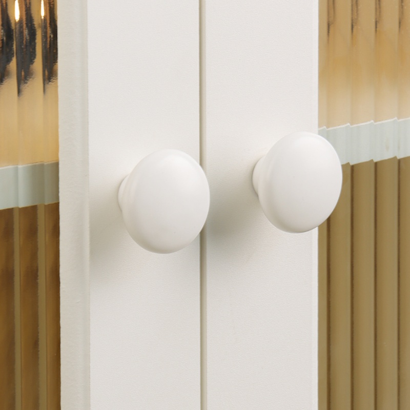 Ceramic Round Cabinet Knobs - Versatile Button - Shaped Handles, Multiple Colors, Durable for Cabinets, Drawers, Wardrobes, Dressers & More, Easy-image-1073218857