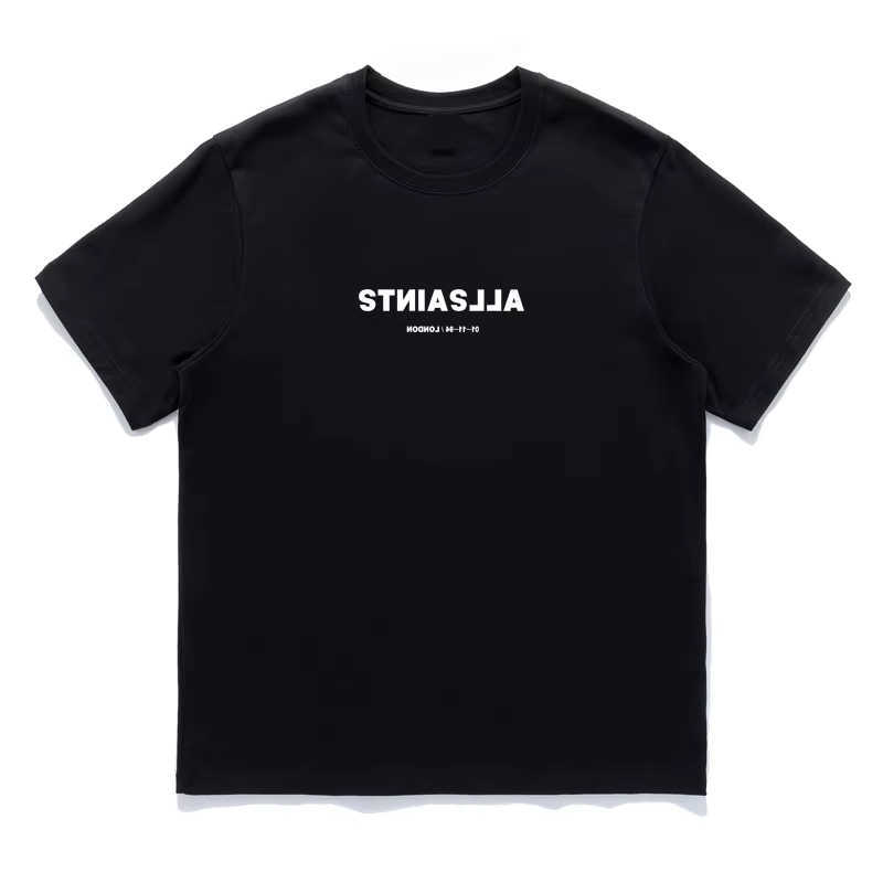Men's T-Shirts Loose Casual ALL SAINTS Short Slve T-shirt High Quality Simple Letter Print Men Women All-match Roundneck Tops Ts Y250228RCNA