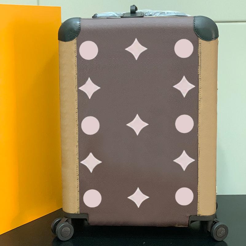55 Boarding Rolling suitcase designer luggage Unisex carry on luggage Fashionable and high-quality suitcase Zipper leather valise-image-1046789751
