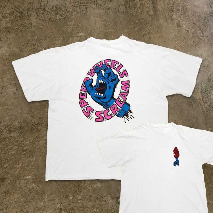 Men's T-Shirts Santa Cruz Graphic Cotton T-shirt unisex mens summer short sed fashion top casual retro fashion brand daily T-shirt L261014a