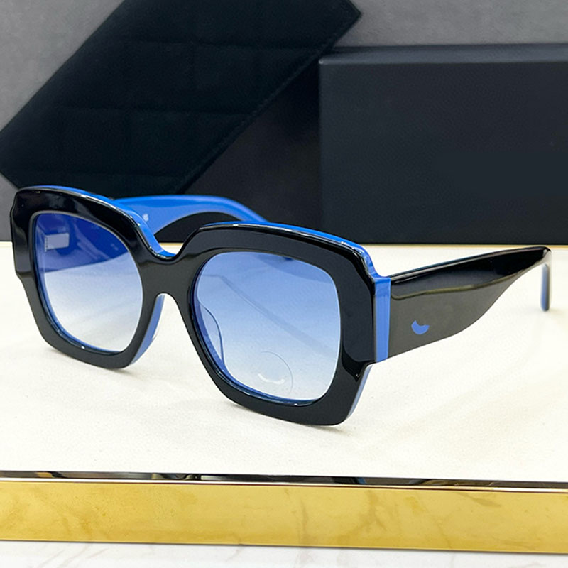 Fashion Womens Designer Rectangular Sunglasses 6059 Unique Two Color Frame Square Glasses Classic Pattern on the side Driving Leisure Protective Gog