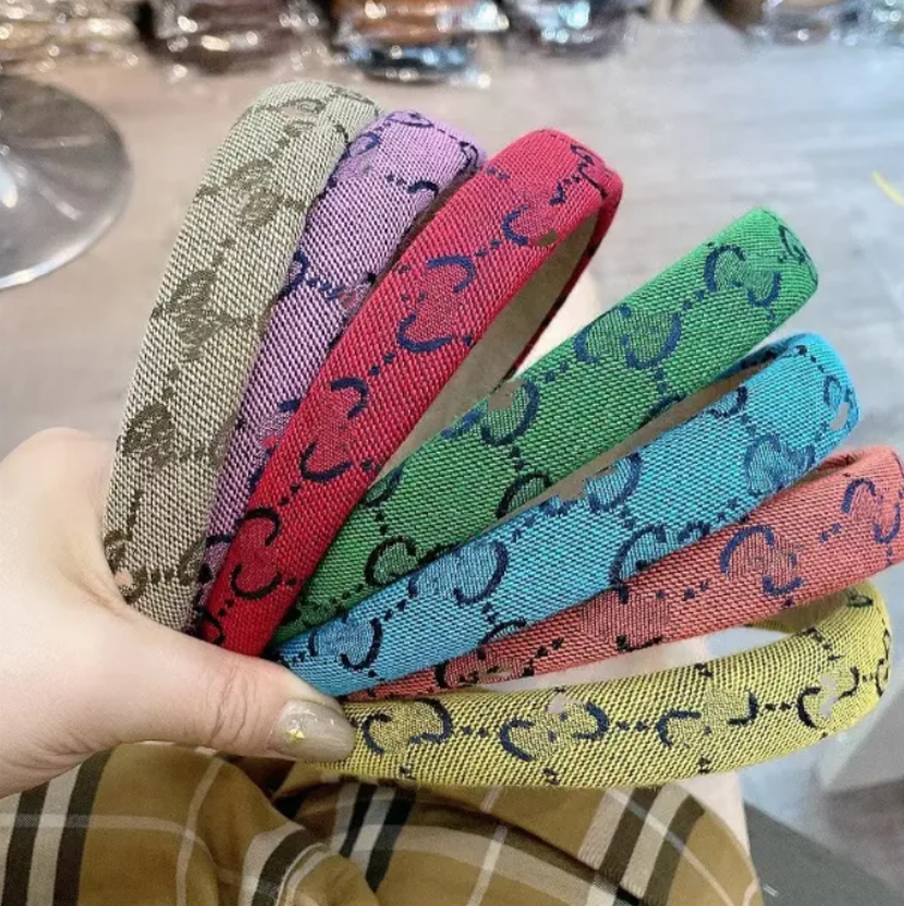 Fashion Letter Headbands Rainbow Hair Accessories Women Gifts For Festival Wedding Party Head Ornaments Headdress gift jewelry 7 Colors-image-1046966480