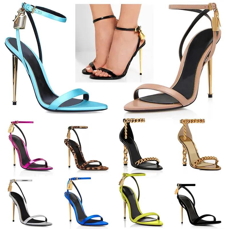 With Box Designer Sandal Slingback Designer dress Shoe Woman Heel slippers 10 Cm High Heel Stiletto Gold White Luxury Woman Summer Sandale Sandles g