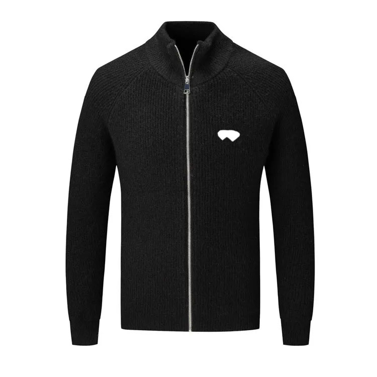 men's Designer Sweater Autumn/Winter Zipper cardigan Stand collar jacket Versatile High Neck Knitted Shirt Luxury Men's thick sweater