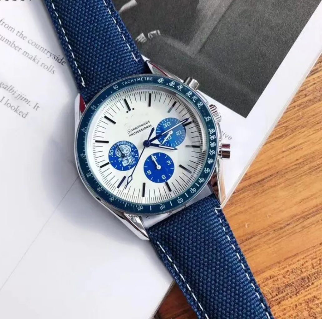 Men's Luxury Moonlight Series moon Full Function Quartz Watch Timing Running Fashion Casual Calendar, Waterproof mens Watches Strap g669aa