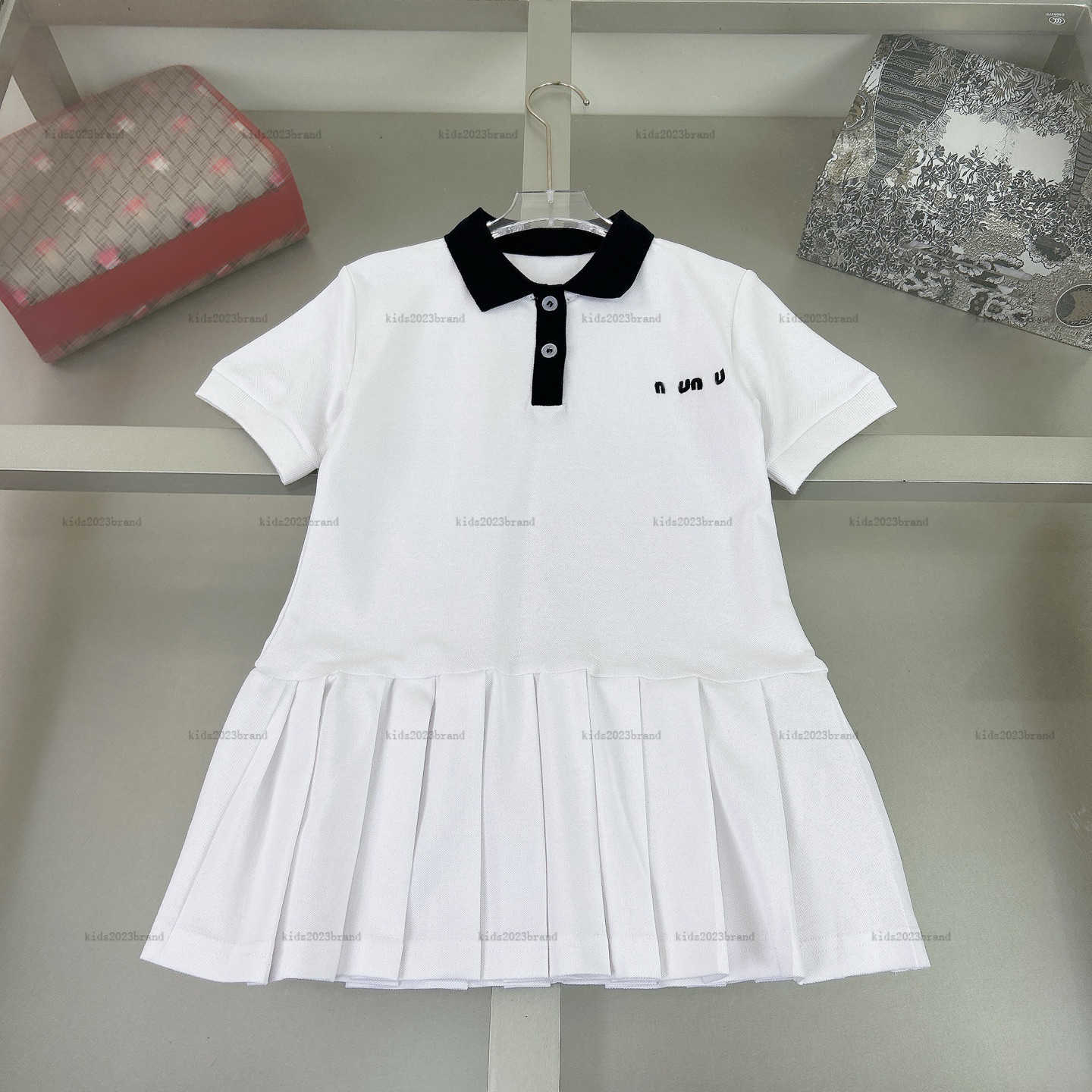 girls dress Pleated skirt design Princess dress kids designer clothes Summer partydress baby skirt A05X01N000-image-850985141