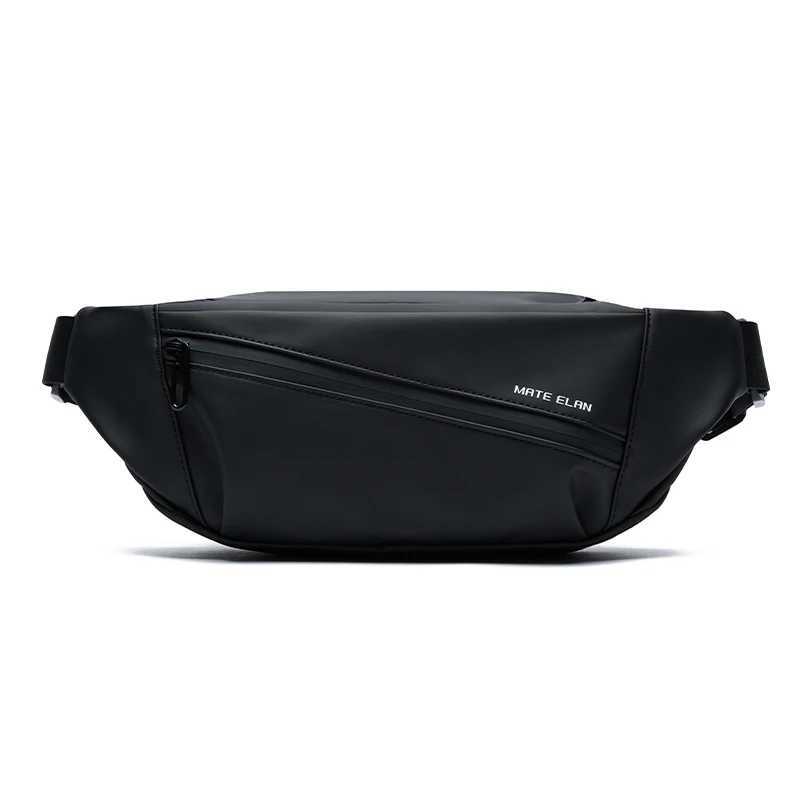 Mate Elan Premium Crossbody Bag Men pour la ceinture de taille imperméable Sac de randonnée quotidienne de conception d'origine pour les jeunes x