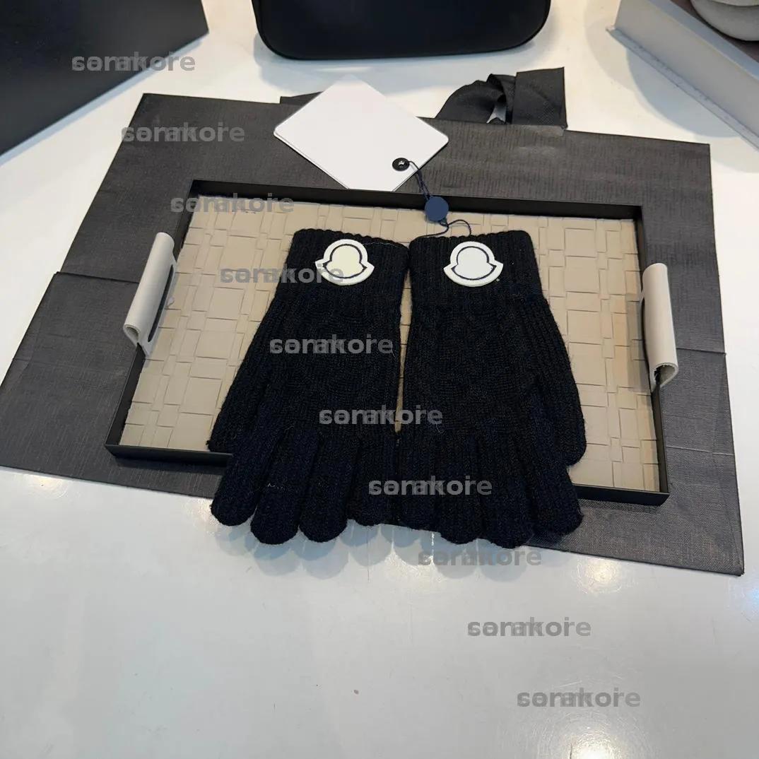 Designer Gants Automne Homme Femme Chauds Hiver Gant Tricoté Épais Cinq Doigts Antifroid Écran Tactile BFG2501106