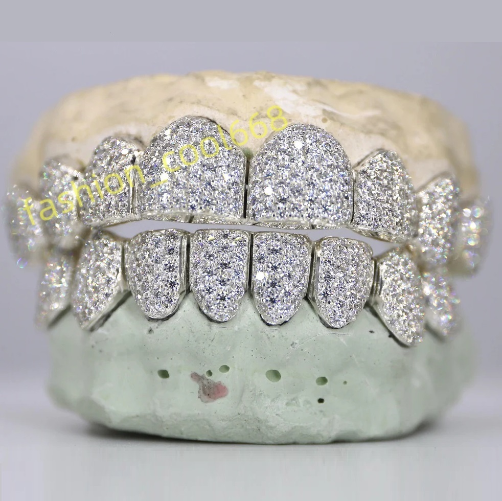 Hot Selling Trendy Moissanite Diamond Studded Fine Body Jewelry Best Prices for Hip Hop Fashion Forward Dental Grillz-image-1047244875