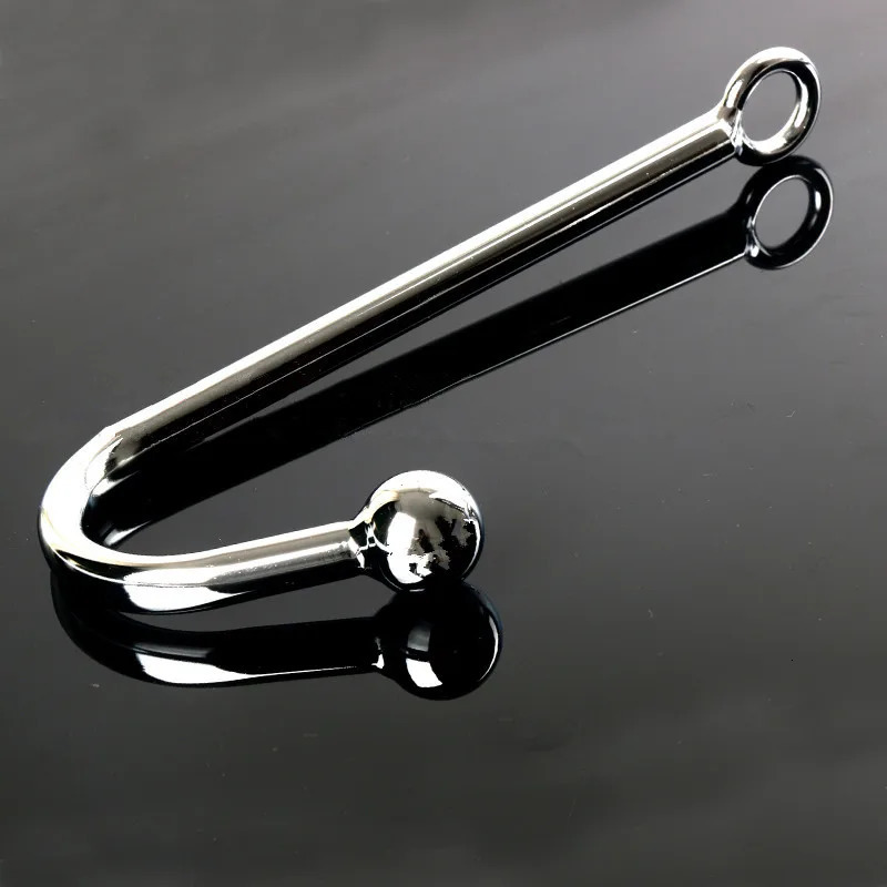 Device Anal BDSM Gay Fetish Toys Anal Hook Stainless Steel Sex Toys for Man Metal Butt Hook Dilator Prostate Massager Chastity 250303
