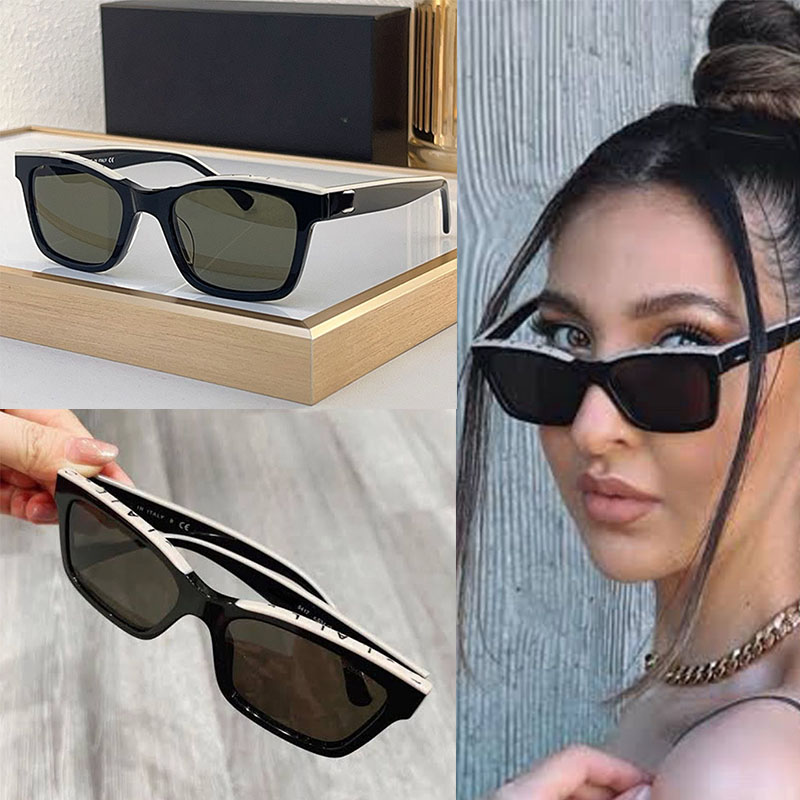 2026 Exquisite Women Designer Square Sunglasses Grey Gradient Lens Glasses 5417 Top Letters Unique Summer Trendy Fashion Style Eyewear With Box
