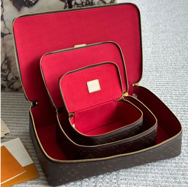 Classics Trousse de maquillage Designer marron sac de rangement luxe homme femme boîte à bijoux trousse de toilette voyage
