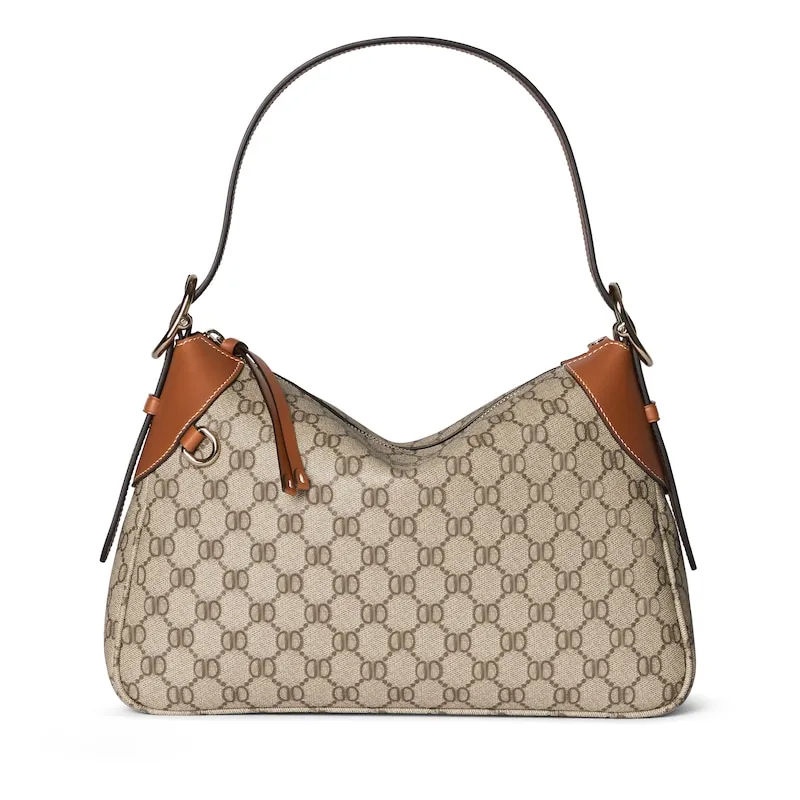 designer bag luxury purse handbag shoulder mini small hobo leather monogram woman womens lady brown beige gold vintage classic premium quality city
