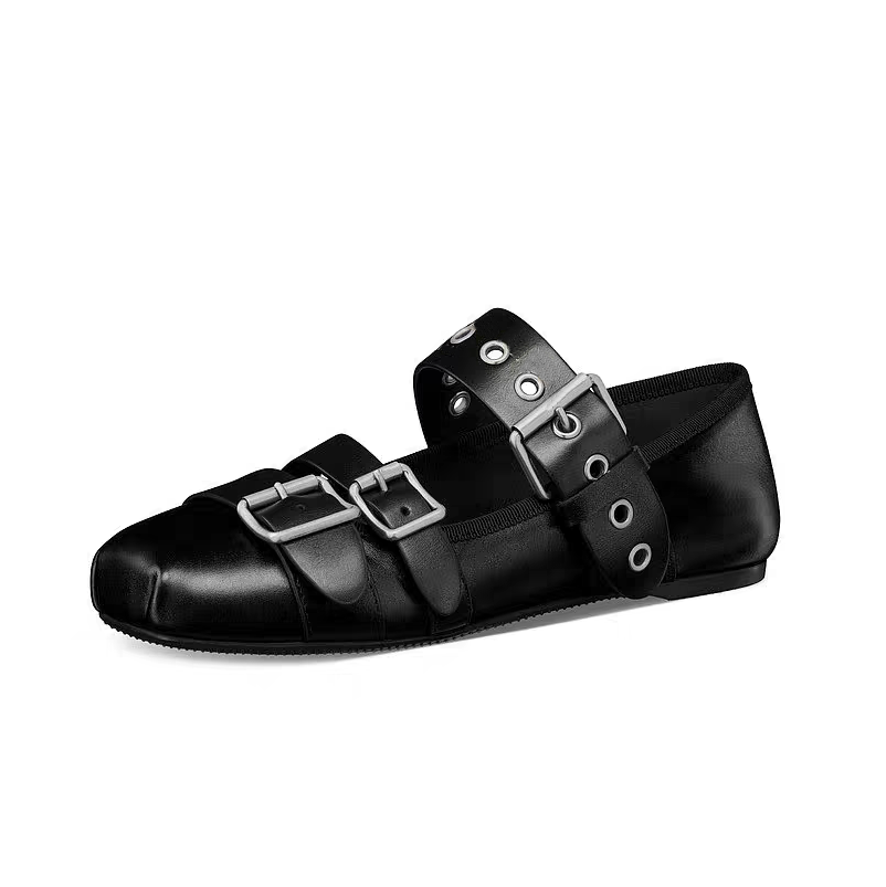 2025 Spring and Autumn New Ballet Flat Shoes Sling Combination Fashion Famous Brand Casual Shoes Luxury Designer Soft Bottom Loafers Factory Footwea
