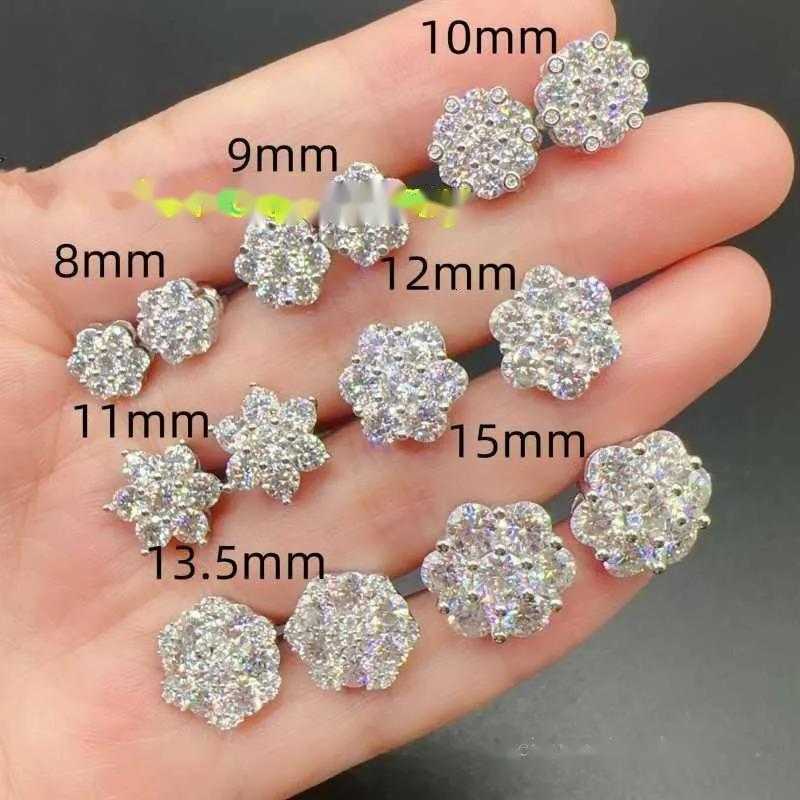 Dia passe les hommes tests femmes Studs serg sier wer boucles d'oreilles Moisanite Beau cadeau