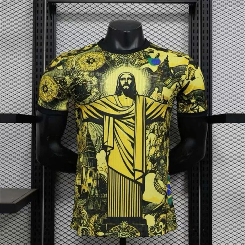 Football Shirts Mens Quick-Drying Training Top Brazil Inspired Design Black Grey Jersey for Adults Children. Perfect as Mens Summer Tank Tops S25725