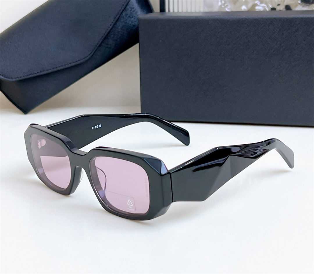 Fashion trend designer women sunglasses 17W plate square glasses Geometric shape cutting design Fashionable wild style top quality UV Protection com