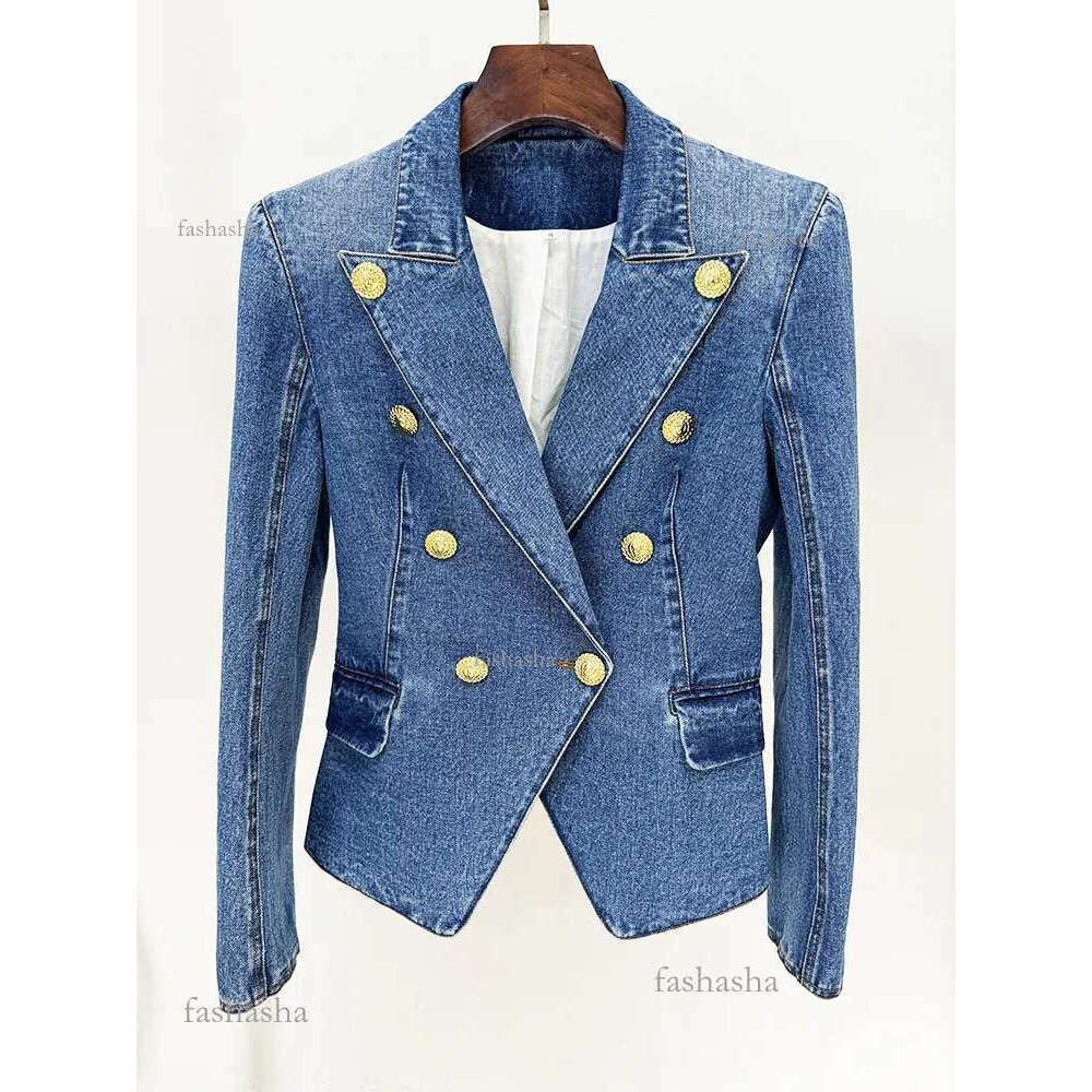 502 XXXL 2024 Spring Summer Milan Runway Coat Jackets Long Sleeve Lapel Neck High Quality Button Fashion Womens Clothes