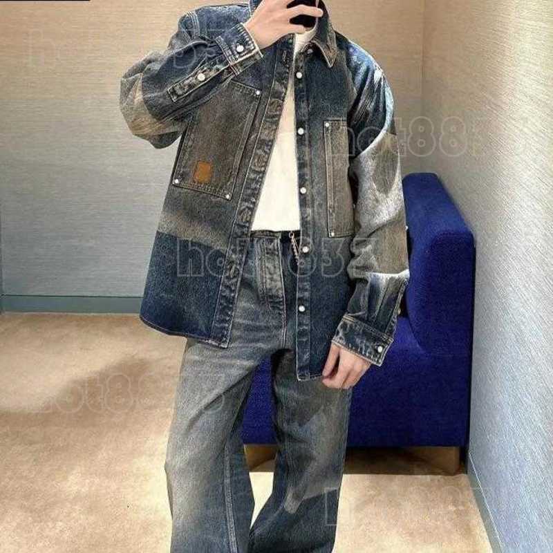 Men's Jackets designer 25 Spring new washed and worn denim jacket with high quality I7KC